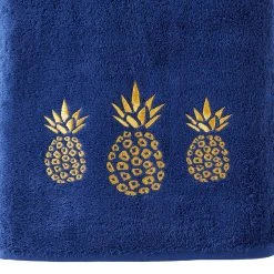 Saturday Knight, Ltd. Gilded Pineapple Bath Towel -Camden Isle Sales Shop 3812721 ALT3