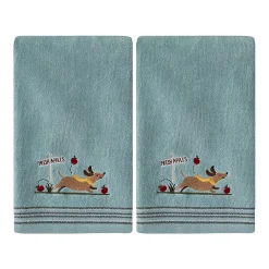 Saturday Knight, Ltd. 2-pack Dog & Apples Hand Towel Set