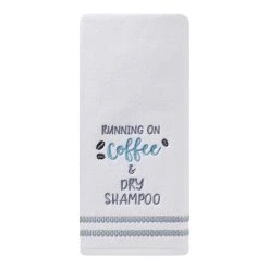 Saturday Knight, Ltd. 2-pack "Running On Coffee" Hand Towel -Camden Isle Sales Shop 3812802 ALT2