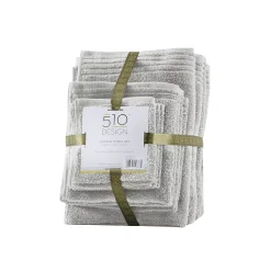 510 Design 12-piece Big Bundle Antimicrobial Cotton Quick Dry Lightweight Bath Towel Set -Camden Isle Sales Shop 3819181 ALT2