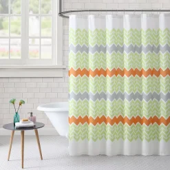 Freshee Chevron Water Repellent & Odor Resistant Shower Curtain & Liner -Camden Isle Sales Shop 3996378 ALT3
