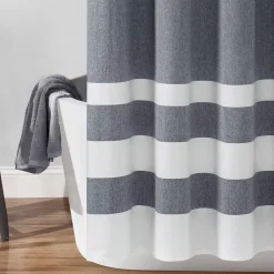 Lush Décor Lush Decor Cape Cod Stripe Yarn Dyed Cotton Shower Curtain -Camden Isle Sales Shop 4144268 ALT2