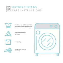 Lush Décor Lush Decor Cape Cod Stripe Yarn Dyed Cotton Shower Curtain -Camden Isle Sales Shop 4144268 ALT5