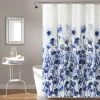 Lush Décor Lush Decor Zuri Flora Shower Curtain -Camden Isle Sales Shop 4144418 Navy