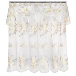 Popular Bath Bloomfield Sheer Shower Curtain & Valance -Camden Isle Sales Shop 4146507 ALT