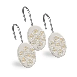 Popular Bath Bloomfield 12-pack Floral Shower Curtain Hooks