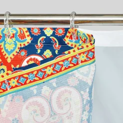 Lush Décor Lush Decor 14-piece Bohemian Meadow Shower Curtain Set -Camden Isle Sales Shop 4150103 ALT5