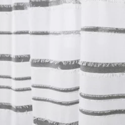 Lush Décor Lush Decor Stripe Clip Jacquard Shower Curtain -Camden Isle Sales Shop 4150524 ALT3