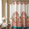 Lush Décor Lush Decor Clara Shower Curtain 2 Lush Décor Lush Decor Clara Shower Curtain -Camden Isle Sales Shop 4157167 Orange