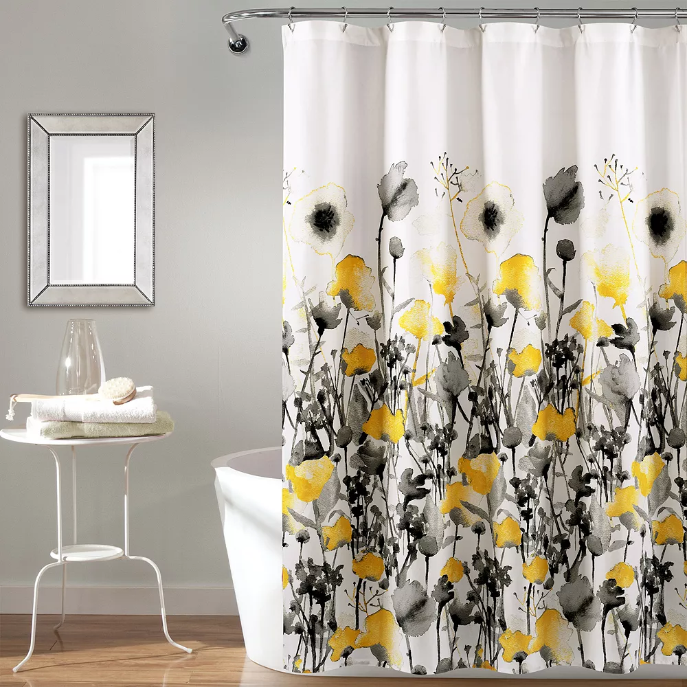 Lush Décor Lush Decor Zuri Flora Shower Curtain 3 Lush Décor Lush Decor Zuri Flora Shower Curtain