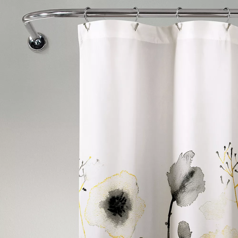 Lush Décor Lush Decor Zuri Flora Shower Curtain 4 Lush Décor Lush Decor Zuri Flora Shower Curtain - Image 2