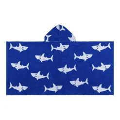 Linum Home Textiles Kids Turkish Aegean Cotton Hooded Easy Bath & Beach Wrap -Camden Isle Sales Shop 4201054 ALT2