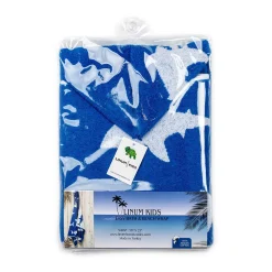 Linum Home Textiles Kids Turkish Aegean Cotton Hooded Easy Bath & Beach Wrap -Camden Isle Sales Shop 4201054 ALT5