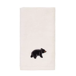 Avanti Black Bear Lodge Embroidered Fingertip Towel -Camden Isle Sales Shop 4232498 ALT3