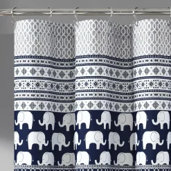 Lush Décor Lush Decor Elephant Stripe Shower Curtain -Camden Isle Sales Shop 4273760 ALT