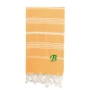 Linum Home Textiles Turkish Cotton Lucky Personalized Pestemal Beach Towel