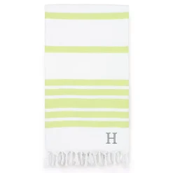 Linum Home Textiles Turkish Cotton Herringbone Personalized Pestemal Beach Towel