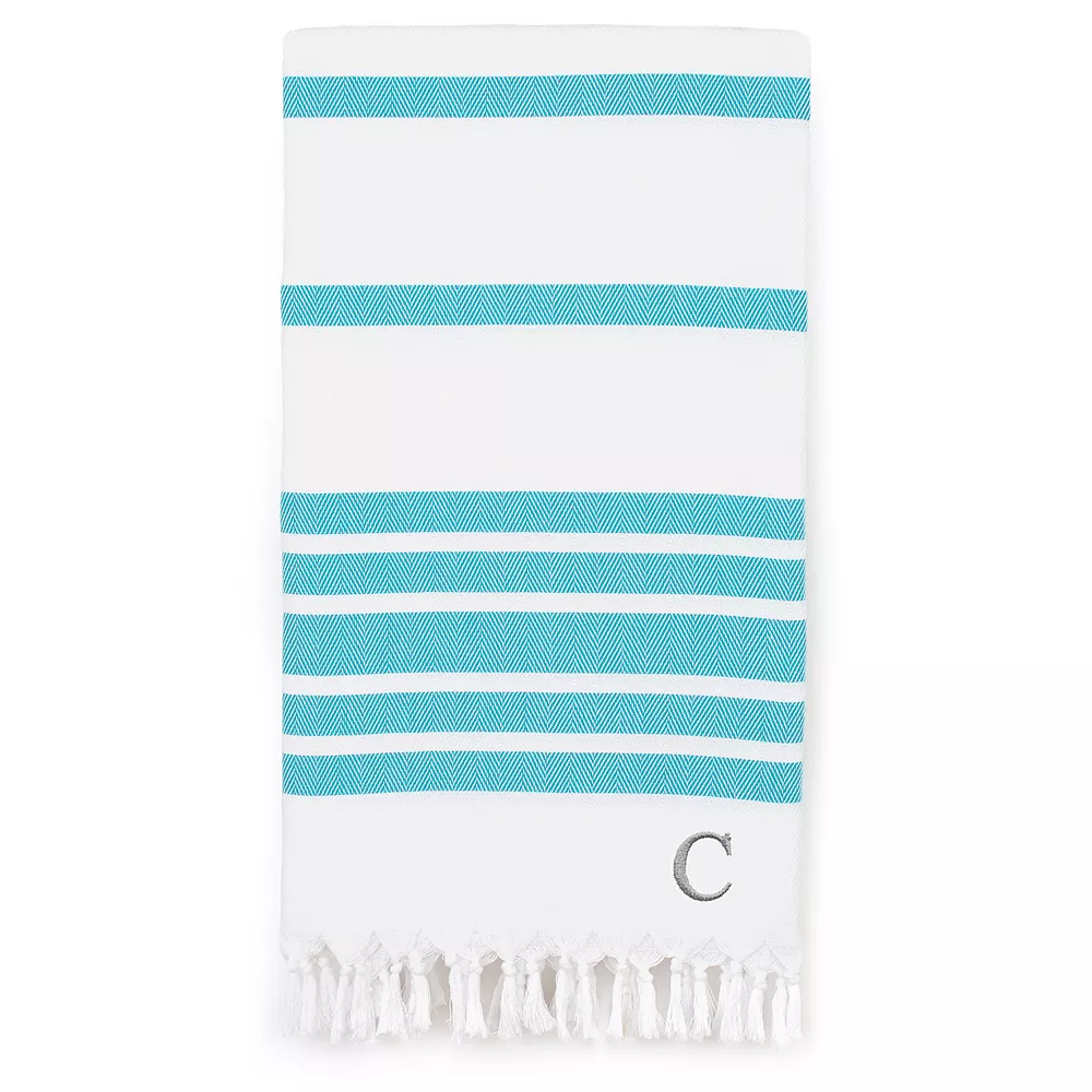 Linum Home Textiles Turkish Cotton Herringbone Personalized Pestemal Beach Towel 3 Linum Home Textiles Turkish Cotton Herringbone Personalized Pestemal Beach Towel