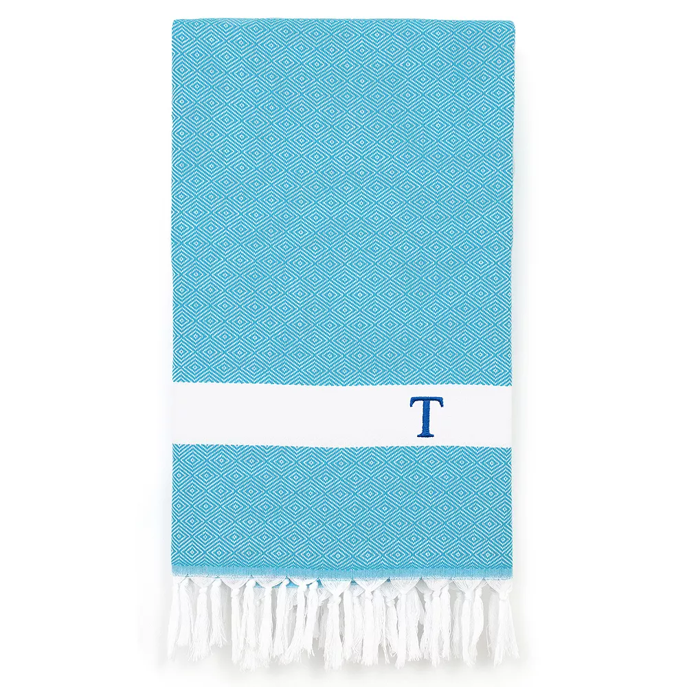 Linum Home Textiles Turkish Cotton Diamond Personalized Pestemal Beach Towel 3 Linum Home Textiles Turkish Cotton Diamond Personalized Pestemal Beach Towel