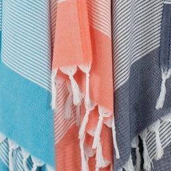 Linum Home Textiles Elegant Thin Stripe Pestemal Beach Towel -Camden Isle Sales Shop 4420494 ALT5