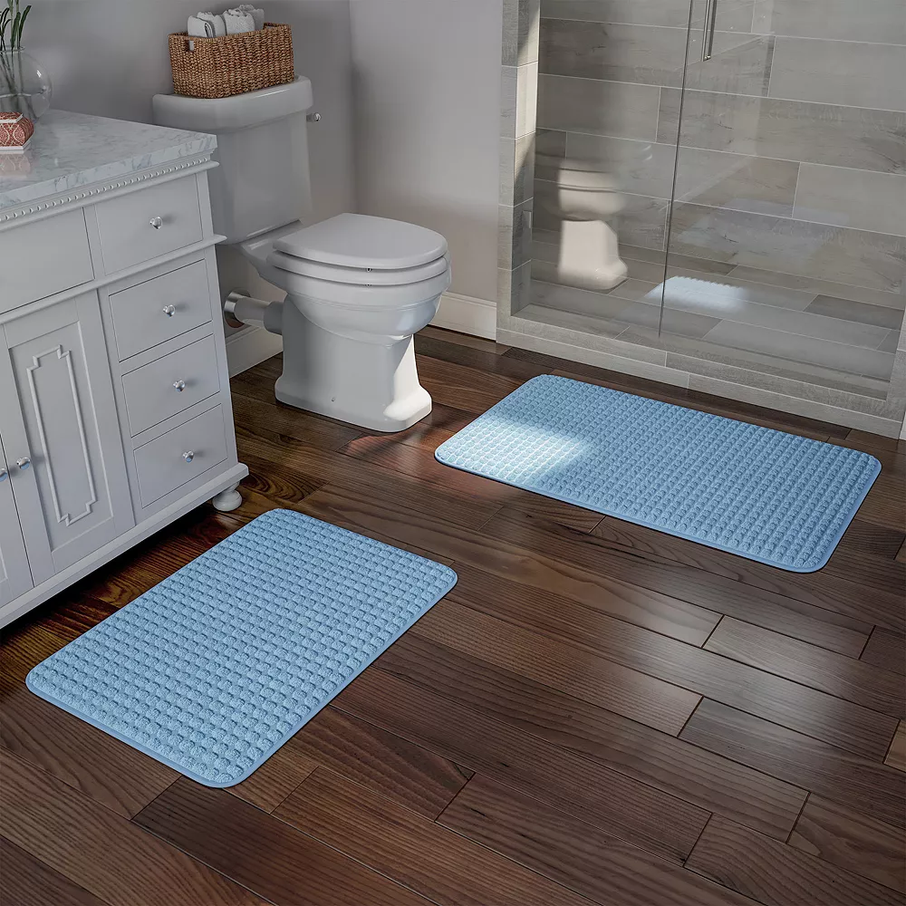 Portsmouth Home 2-Piece Memory Foam Bathroom Rug Set 4 Portsmouth Home 2-Piece Memory Foam Bathroom Rug Set - Image 2