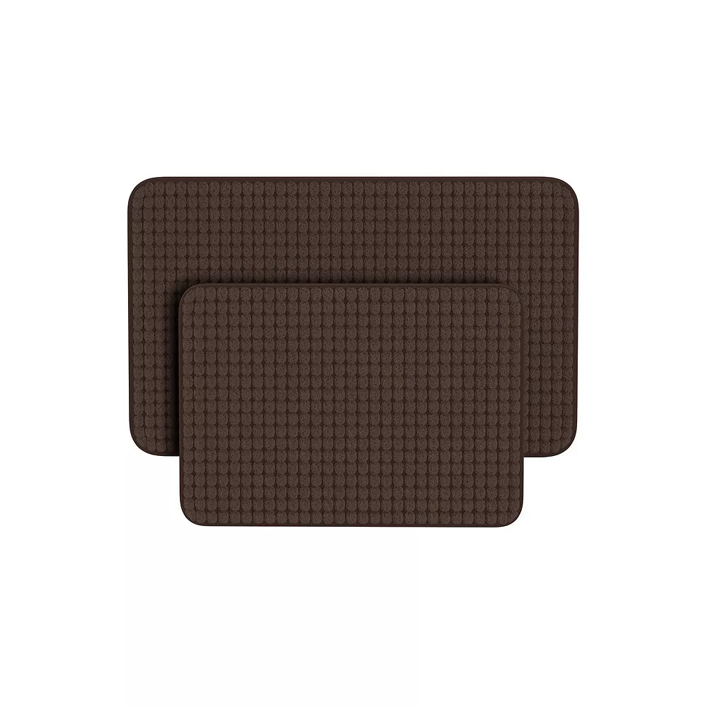 Portsmouth Home 2-Piece Memory Foam Bathroom Rug Set 3 Portsmouth Home 2-Piece Memory Foam Bathroom Rug Set