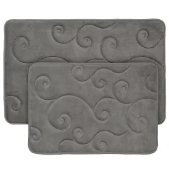 Portsmouth Home 2-Piece Memory Foam Bath Mat Set
