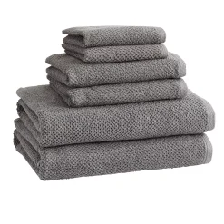 Great Bay Home Acacia Popcorn 6-Piece Cotton Towel Set