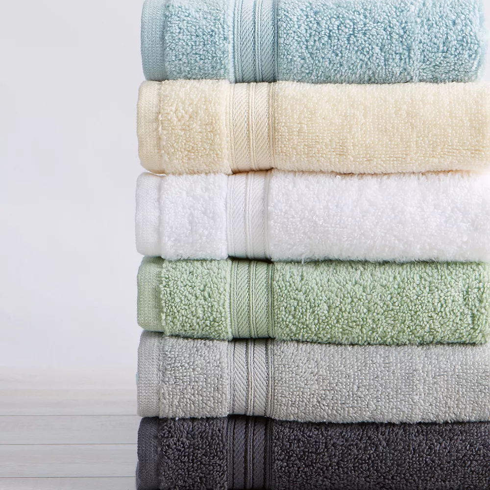 Great Bay Home Cooper Solid 6-Piece Cotton Towel Set 5 Great Bay Home Cooper Solid 6-Piece Cotton Towel Set - Image 3
