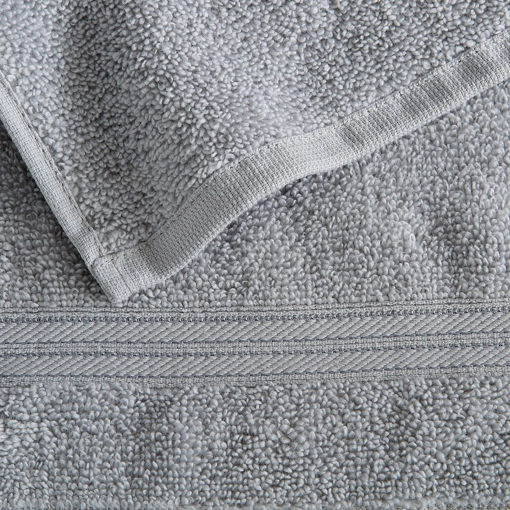 Great Bay Home Cooper Solid 6-Piece Cotton Towel Set 6 Great Bay Home Cooper Solid 6-Piece Cotton Towel Set - Image 4