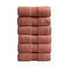 Great Bay Home Cooper Solid 6-Pack Cotton Hand Towel Set -Camden Isle Sales Shop 4436835 Desert Rose