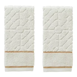 Vern Yip By SKL Home Lattice 2-piece Fingertip Towel Set