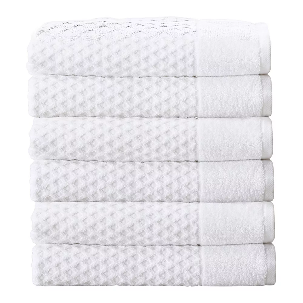 Great Bay Home Grayson 6-piece Hand Towel Set 3 Great Bay Home Grayson 6-piece Hand Towel Set