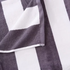 Great Bay Home Oversized Velour Cabana Stripe Beach Towel -Camden Isle Sales Shop 4441523 ALT2