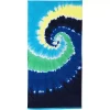 Lands' End Kids Swirl Tie Dye Beach Towel -Camden Isle Sales Shop 4575460 Turquoise Tie Dye
