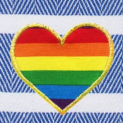 Linum Home Textiles Turkish Cotton Herringbone Cheerful Rainbow Heart Pestemal Beach Towel -Camden Isle Sales Shop 4604298 ALT3