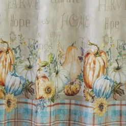 SKL Home Harvest Sentiments Shower Curtain And Hook Set 10 SKL Home Harvest Sentiments Shower Curtain And Hook Set -Camden Isle Sales Shop 4674613 ALT3
