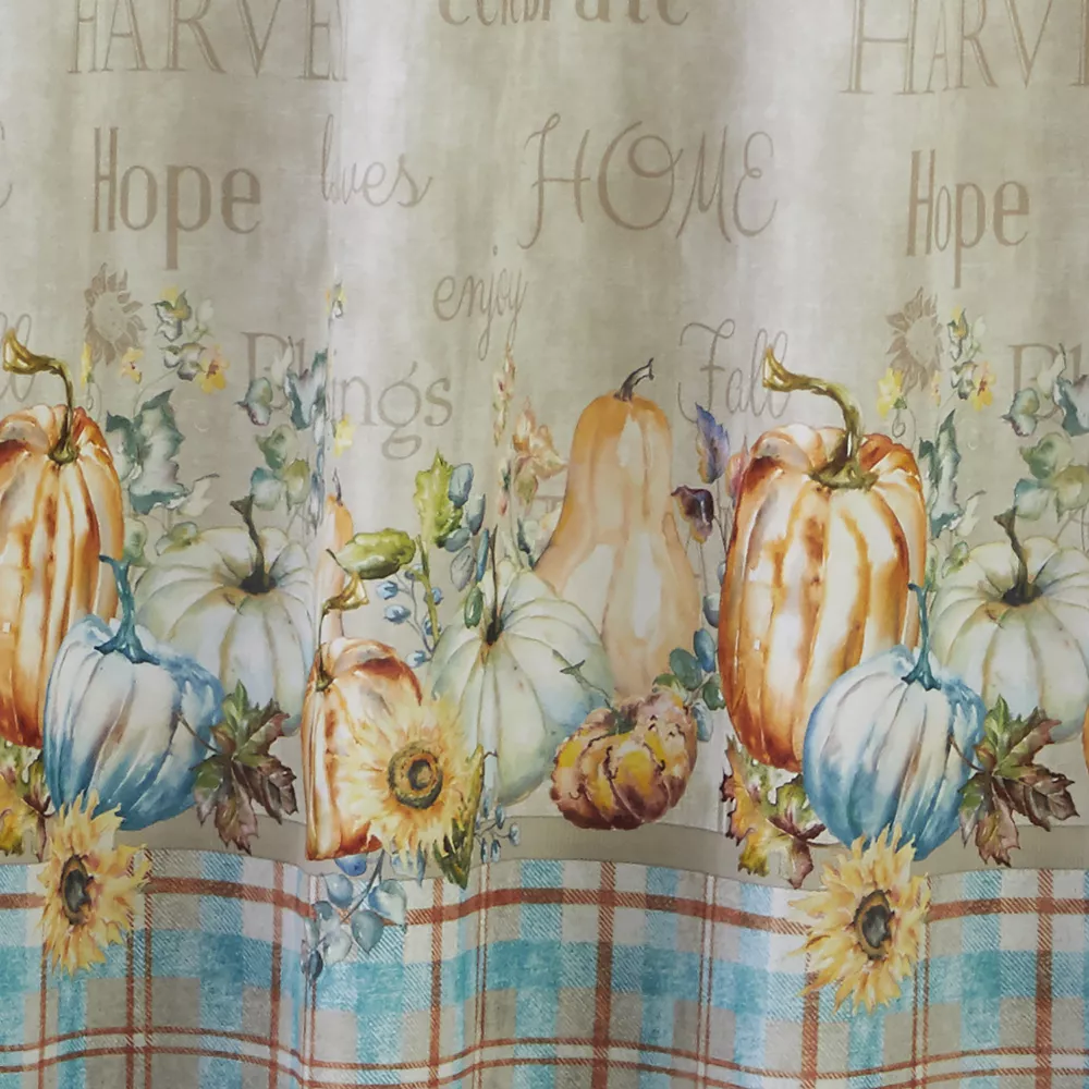 SKL Home Harvest Sentiments Shower Curtain And Hook Set 5 SKL Home Harvest Sentiments Shower Curtain And Hook Set - Image 3