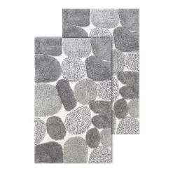 Chesapeake Pebbles 2-pack Safari Bath Rug Set