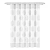 Lush Décor Lush Decor Teardrop Leaf Shower Curtain -Camden Isle Sales Shop 4850311 Gray