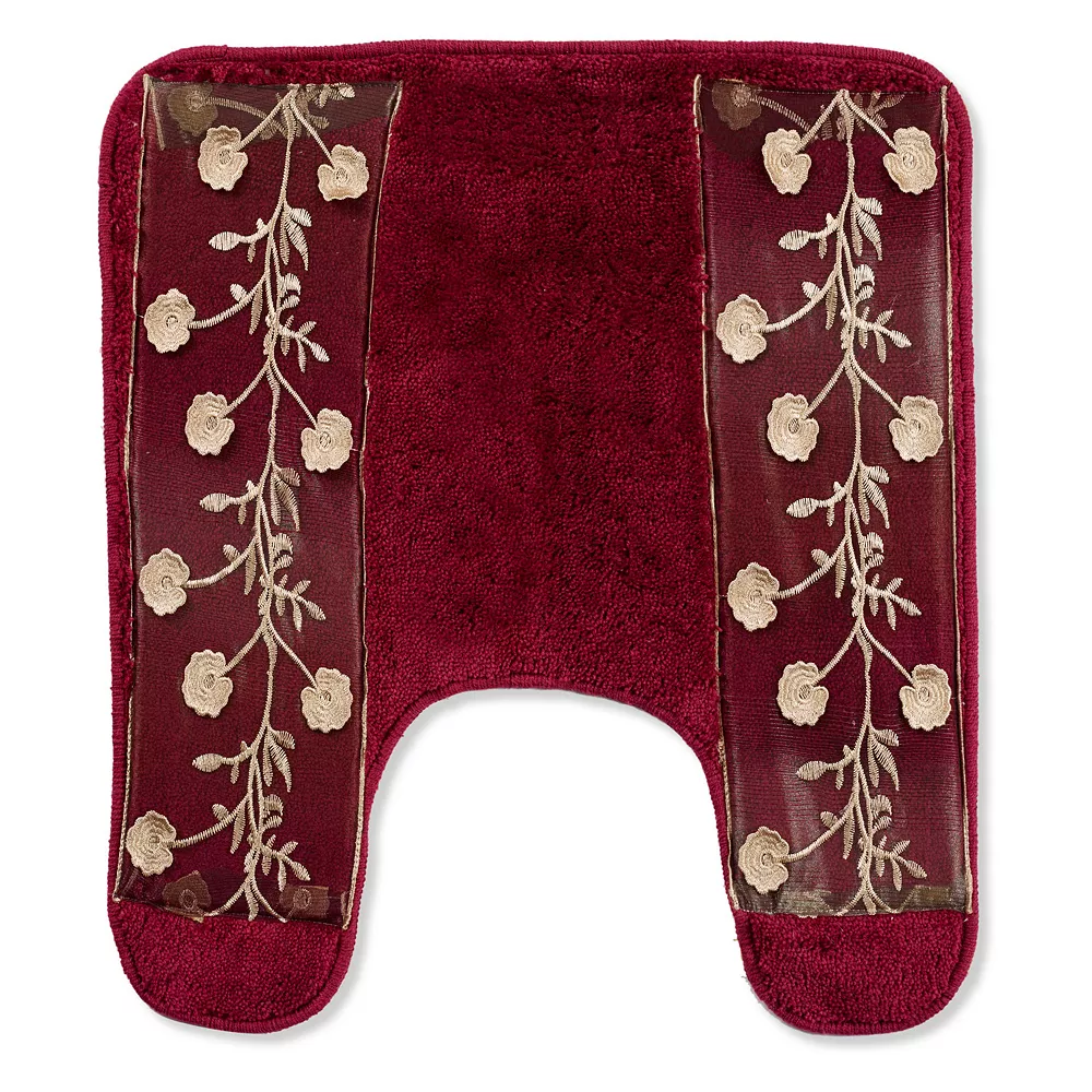 Popular Bath Ombre Rose Burgundy Bath Contour Rug 3 Popular Bath Ombre Rose Burgundy Bath Contour Rug