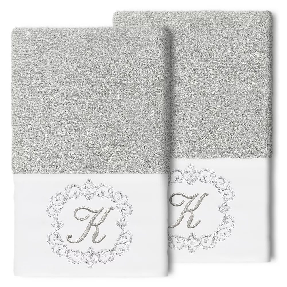 Linum Home Textiles Turkish Cotton Monica 2-piece Embellished Hand Towel Set 3 Linum Home Textiles Turkish Cotton Monica 2-piece Embellished Hand Towel Set
