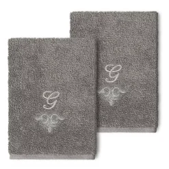 Linum Home Textiles Turkish Cotton Monica 2-packEmbellished Washcloth Set