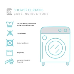 Lush Décor Lush Decor Stitched Woven Stripe Yarn Dyed Cotton Shower Curtain 10 Lush Décor Lush Decor Stitched Woven Stripe Yarn Dyed Cotton Shower Curtain -Camden Isle Sales Shop 5060694 ALT4