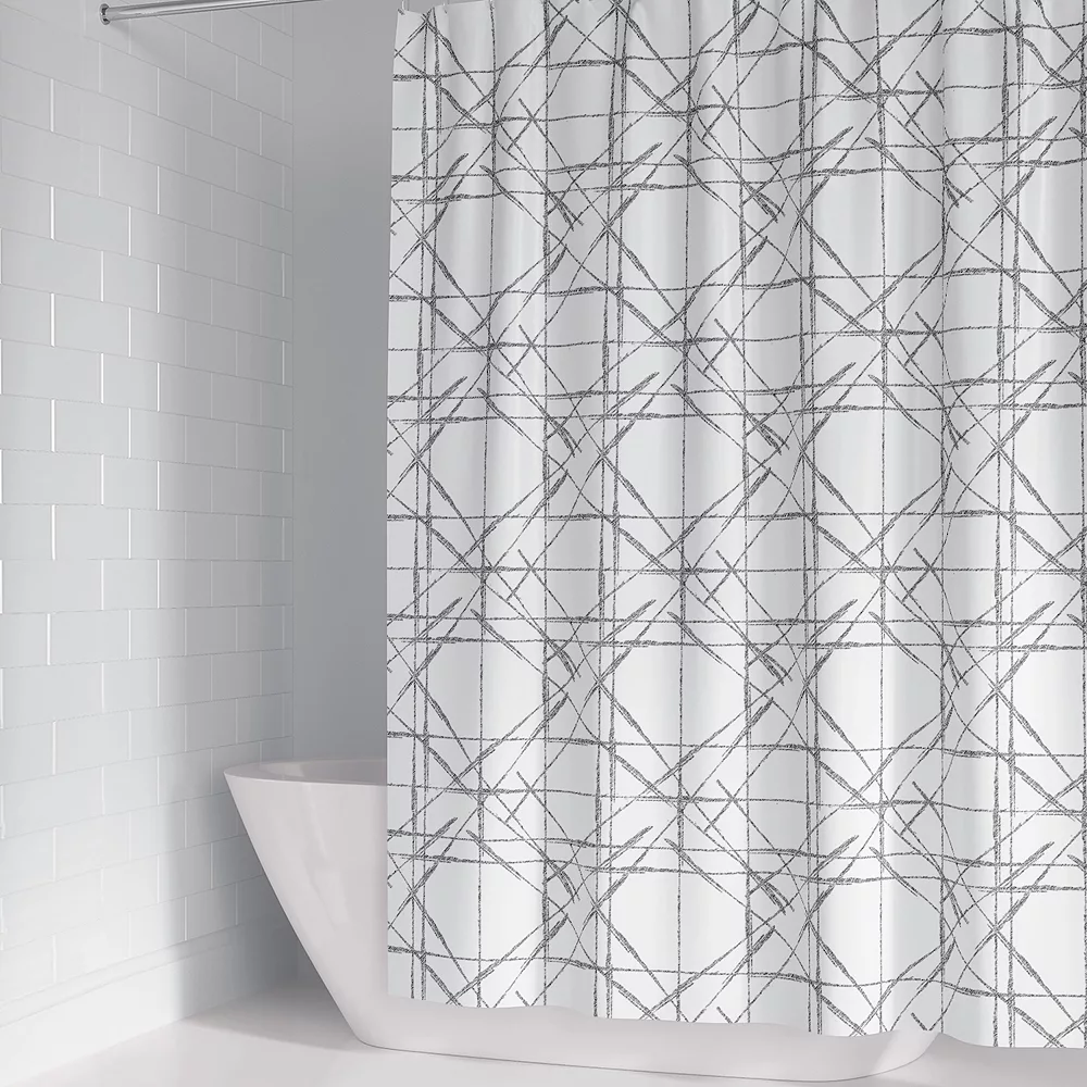 Popular Bath Linear Shroke Shower Curtain 4 Popular Bath Linear Shroke Shower Curtain - Image 2
