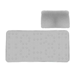 Popular Bath 2-piece Waffle Tub Mat & Spa Pillow Set