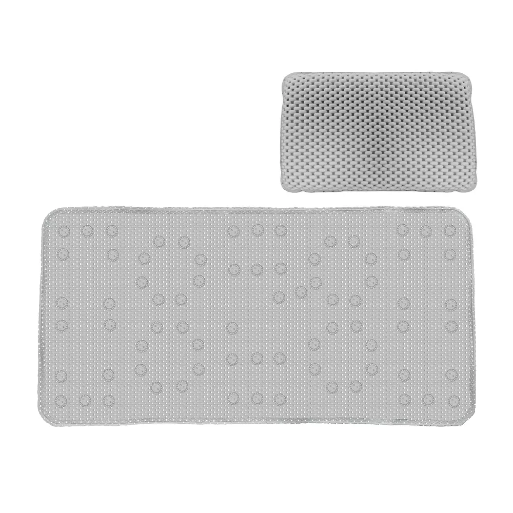 Popular Bath 2-piece Waffle Tub Mat & Spa Pillow Set 3 Popular Bath 2-piece Waffle Tub Mat & Spa Pillow Set