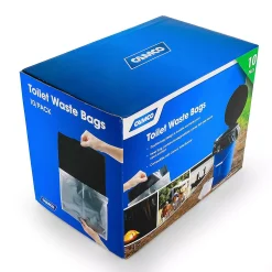 Camco 41548 10 Pack Of Leak Proof Double Lined Camping Toilet Waste Bags, Black -Camden Isle Sales Shop 5094424 ALT