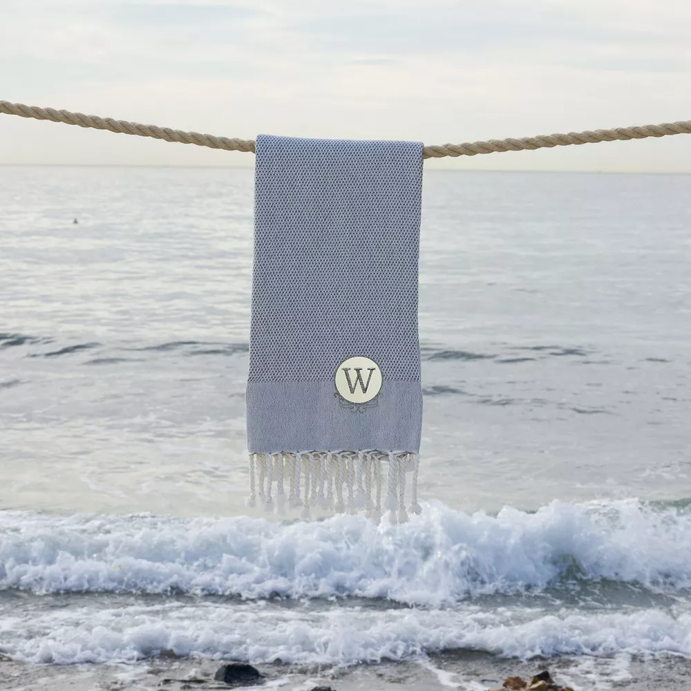 Linum Home Textiles Turkish Cotton Personalized Fun In Paradise Pestemal Beach Towel 6 Linum Home Textiles Turkish Cotton Personalized Fun In Paradise Pestemal Beach Towel - Image 4