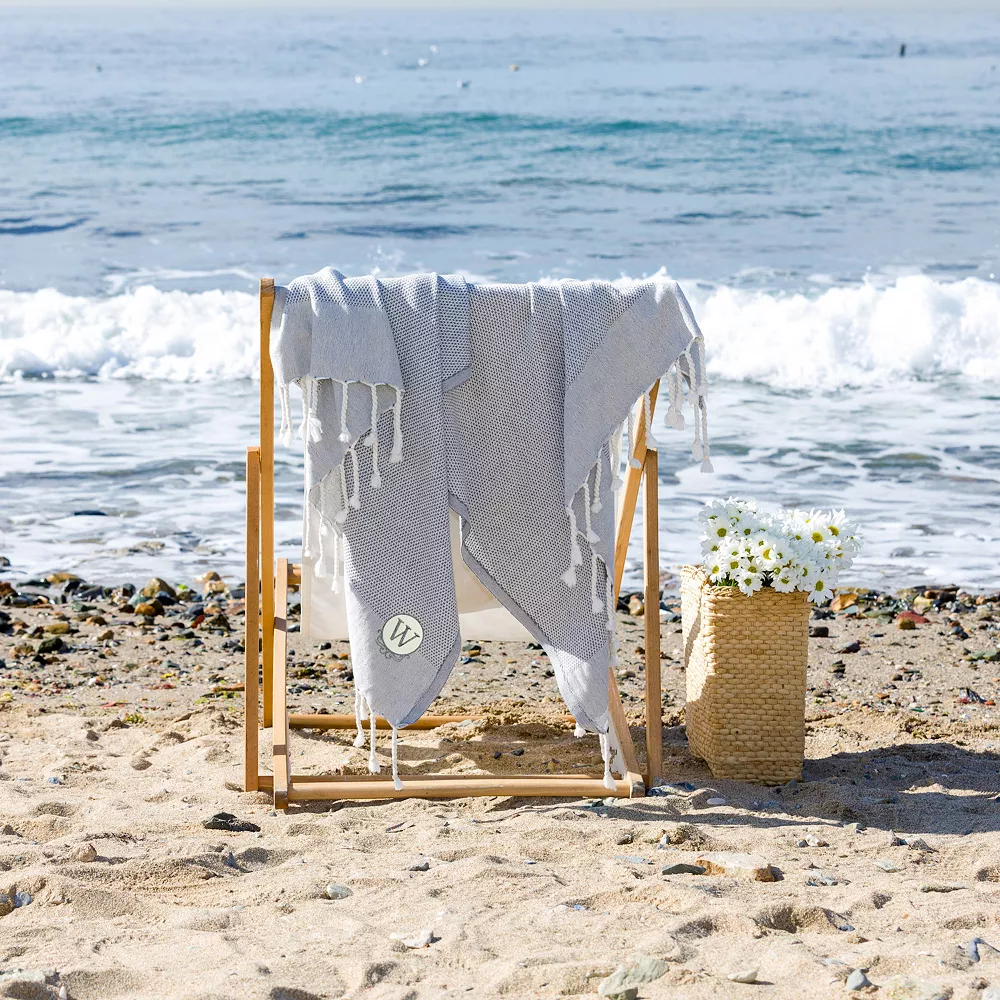 Linum Home Textiles Turkish Cotton Personalized Fun In Paradise Pestemal Beach Towel 7 Linum Home Textiles Turkish Cotton Personalized Fun In Paradise Pestemal Beach Towel - Image 5